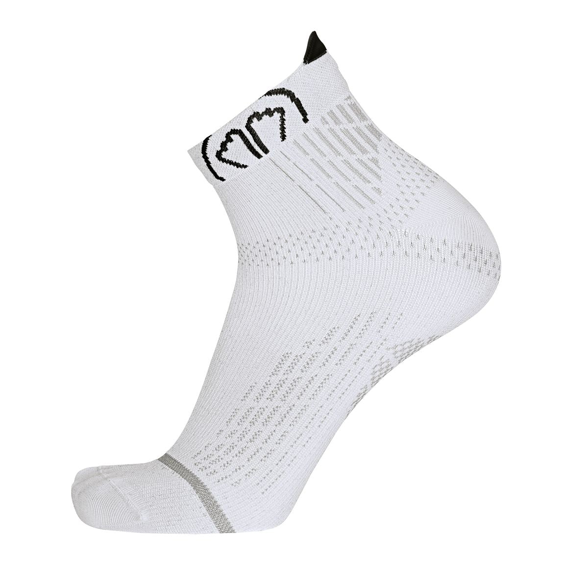 RUN ANATOMIC ANKLE UNISEX RUNNING SOCKS WHITE