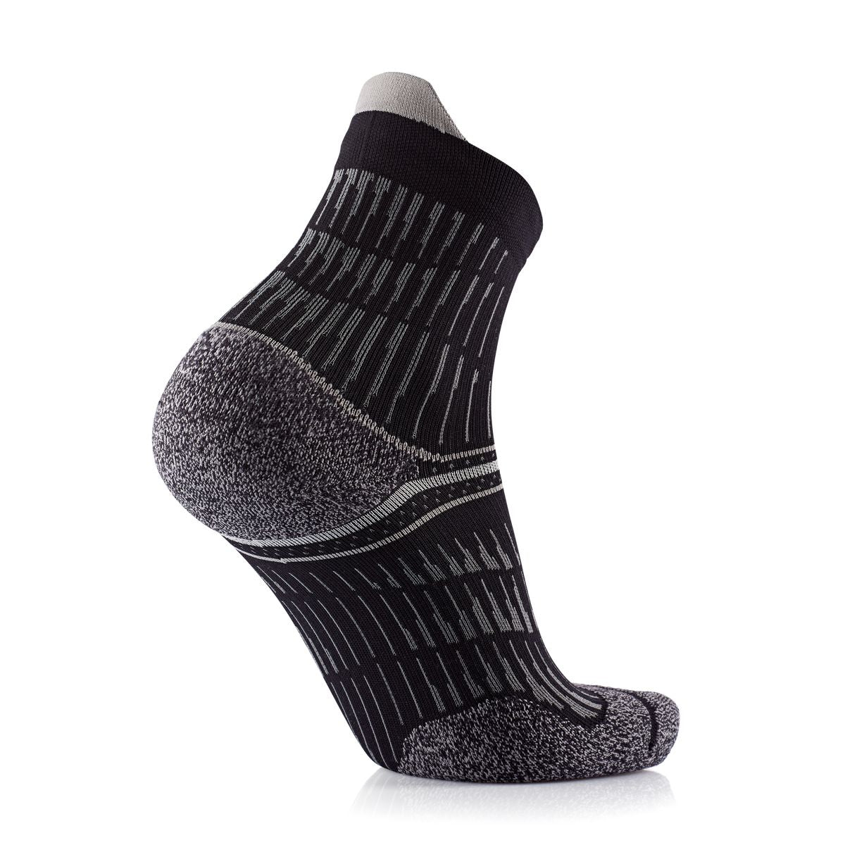 RUN ANATOMIC COMFORT UNISEX RUNNING SOCKS BLACK - GREY