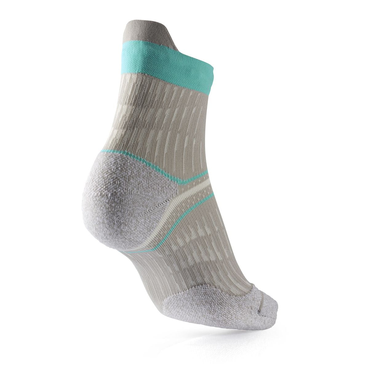BAS DE COURSE À PIED RUN ANATOMIC COMFORT FEMMES GRIS - TURQUOISE