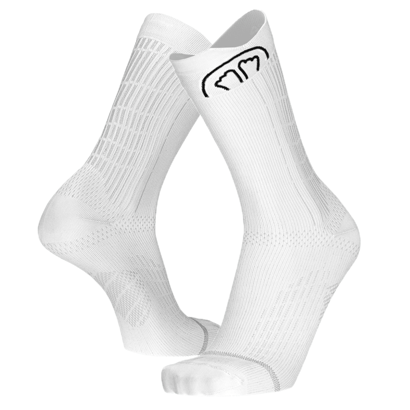 RUN ANATOMIC CREW UNISEX RUNNING SOCKS WHITE