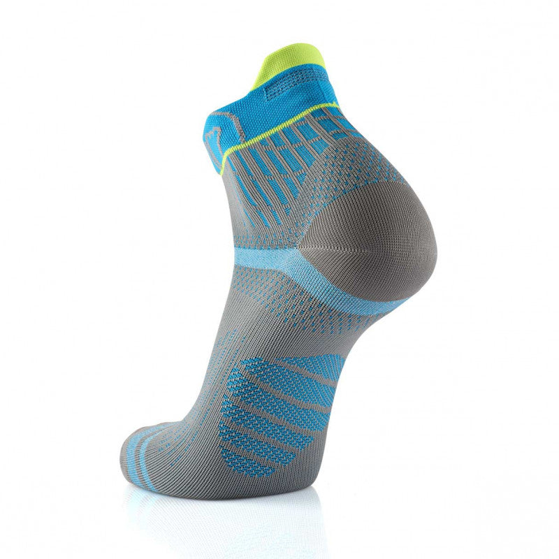 RUN FEEL RUNNING SOCKS GREY - TURQUOISE