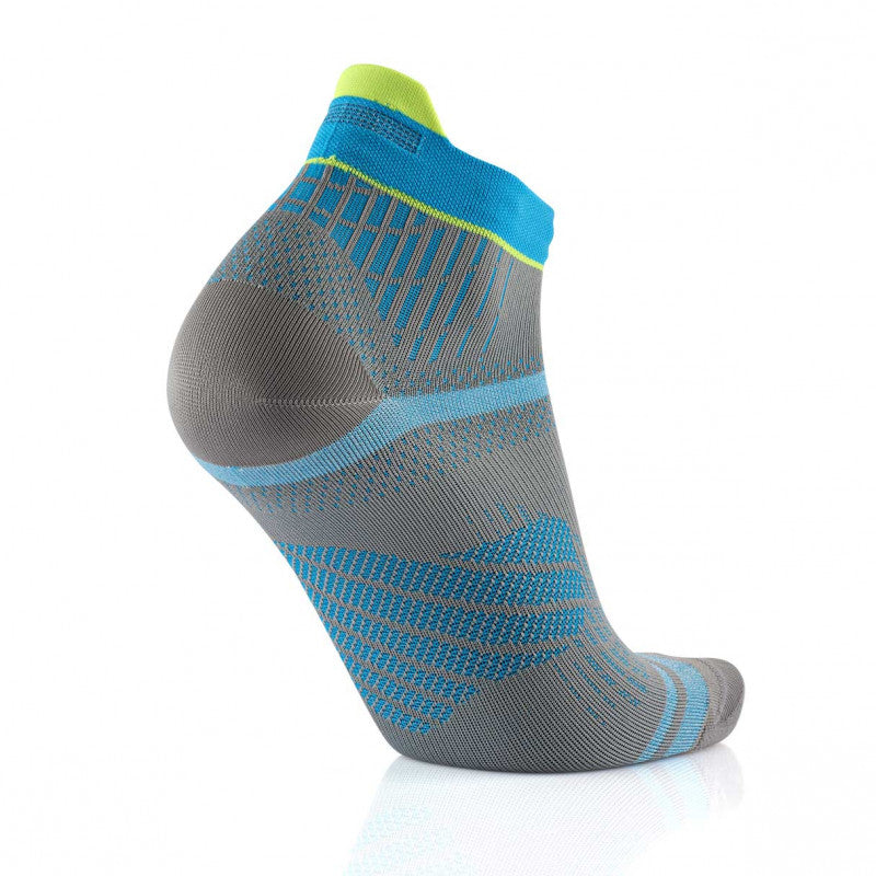 RUN FEEL RUNNING SOCKS GREY - TURQUOISE